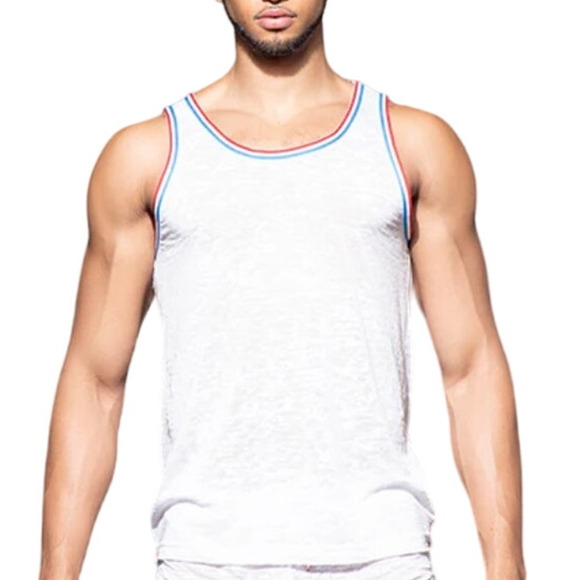 Andrew Christian Other - Andrew Christian Tour Burnout Tank White Large